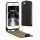 Husa Apple iPhone 5 / iPhone 5s / iPhone SE, Piele ecologica, Negru, 17251.01