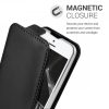 Husa Apple iPhone 5 / iPhone 5s / iPhone SE, Piele ecologica, Negru, 17251.01