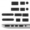 Set dopuri de protectie anti-praf pentru Apple MacBook Pro 13"/MacBook Pro 15"/MacBook Retina, Kwmobile, Negru, Plastic, 24622.01