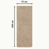 Prosop pentru sezlong Jemidi, 75 x 200 cm, Maro, Bumbac organic, 54889.05