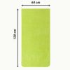 Husa pentru scaun Jemidi, 60 x 130 cm, Verde, Bumbac organic, 54895.07