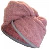 Turban de par pentru copii Homelevel, 64 x 22, Roz, Bumbac organic, 54882.10.01