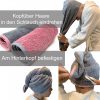 Turban de par pentru copii Homelevel, 64 x 22, Roz, Bumbac organic, 54882.10.01