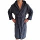 Halat de baie unisex Homelevel, XL, Gri, Poliester, 55291.73.4