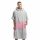 Poncho de baie unisex Homelevel, L-XL, Gri / Roz, Bumbac organic, 54881.20.20