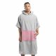 Poncho de baie unisex Homelevel, L-XL, Gri / Roz, Bumbac organic, 54881.20.20