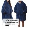 Hanorac unisex Sherpa Jemidi, XL, Albastru, Poliester, 55407.04.4