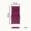 Perna hidrofuga de exterior pentru scaun Jemidi, 100 x 50 cm, Bordo, Poliester, 55523.26