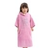 Poncho de baie pentru copii Homelevel, 3-5 ani, Roz, Bumbac organic, 54980.44