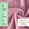 Poncho de baie pentru copii Homelevel, 3-5 ani, Roz, Bumbac organic, 54980.44