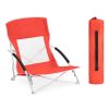 Scaun pliabil pentru camping cu geanta Jemidi, 60 x 55 cm, Rosu, Poliester, 55010.09