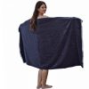 Prosop de sauna unisex Homelevel, 100 x 180 cm, Albastru, Bumbac organic, 54937.01