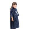 Poncho de baie pentru copii Homelevel, 3-5 ani, Albastru, Bumbac organic, 54983.1