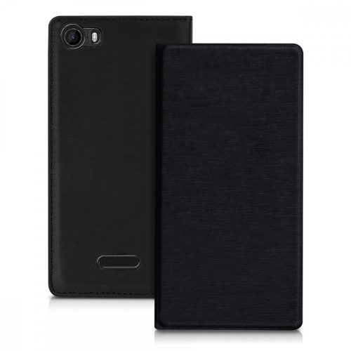 Husa pentru Wiko Fever, Piele ecologica, Negru, 35967.01