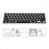 Husa pentru tastatura Apple MacBook Air 13''/MacBook Pro Retina 13''-15'' (to mid 2016), Kwmobile, Negru, Silicon, 36293.01