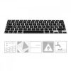 Husa pentru tastatura Apple MacBook Air 13''/MacBook Pro Retina 13''-15'' (to mid 2016), Kwmobile, Negru, Silicon, 37223.01