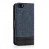 Husa pentru Apple iPhone 5 / iPhone 5s / iPhone SE, Textil, Albastru, 35222.17