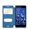 Husa pentru Sony Xperia M4 Aqua, Piele ecologica, Albastru, 37417.17