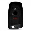 Husa Cheie Auto pentru BMW - 3 Butoane - Keyless Go, Silicon, Negru, 40218.01