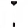 Pendul de interior 90 cm cu dulie pentru becuri E27, Kwmobile, Negru, 41464.01.01