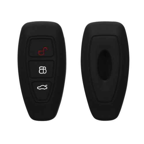 Husa Cheie Auto pentru Ford - 3 Butoane - Keyless Go, Silicon, Negru, 41621.01