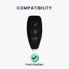 Husa Cheie Auto pentru Ford - 3 Butoane - Keyless Go, Silicon, Negru, 41621.01