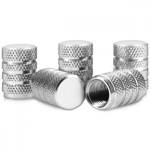 Set 5 Capace pentru valva , Kwmobile, Argintiu, Metal, 41665.35