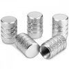 Set 5 Capace pentru valva , Kwmobile, Argintiu, Metal, 41665.35