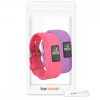 Set 2 Curele pentru Garmin Vivofit jr. 2 / Vivofit jr., kwmobile, Silicon, Roz / Mov, 41919.08