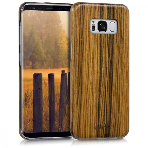 Husa pentru Samsung Galaxy S8, Lemn, Maro, 42160.05