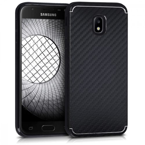 Husa pentru Samsung Galaxy J3 (2017), Silicon, Negru, 42298.01