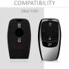 Husa Cheie Auto pentru Mercedes Benz - Smart Key, Silicon, Negru, 42980.01