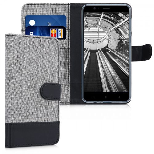 Husa pentru Elephone P8 Mini, Textil, Gri, 43075.22