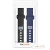 Set 2 Curele pentru Huawei Band 2 / Band 2 Pro, kwmobile, Silicon, Albastru / Negru, 43318.01