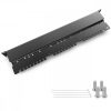 Patch Panel Cat6 cu 24 porturi RJ45 si bara de gestionare a cablurilor, Kwmobile, Negru, Metal, 44493.01