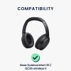 Set 2 Perne de urechi pentru casti Bose Quietcomfort 35/QuietComfort QC35 wireless II, Kwmobile, Negru, Piele ecologica, 44519.01