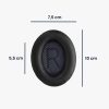 Set 2 Perne de urechi pentru casti Bose Quietcomfort 35/QuietComfort QC35 wireless II, Kwmobile, Negru, Piele ecologica, 44519.01