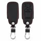 Husa Cheie Auto pentru Audi - 3 Butoane - Keyless Go, Piele ecologica, Negru, 44711.01