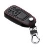 Husa Cheie Auto pentru Audi - 3 Butoane - Keyless Go, Piele ecologica, Negru, 44711.01