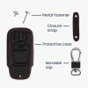 Husa Cheie Auto pentru Audi - 3 Butoane - Keyless Go, Piele ecologica, Negru, 44711.01