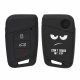 Husa Cheie Auto pentru VW - 3 Butoane - Keyless Go, Silicon, Negru, 44706.01