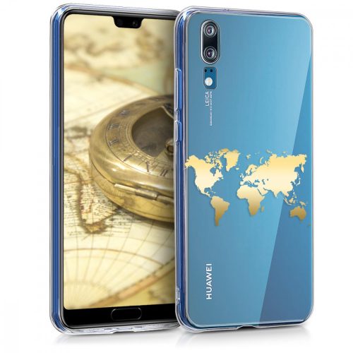 Husa pentru Huawei P20, Silicon, Gold, 44215.02