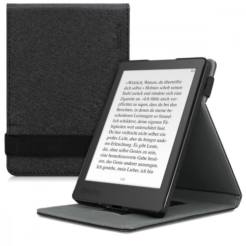 Husa pentru Kobo Aura Edition 2, Piele ecologica, Negru, 45098.01