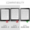 Husa pentru Kobo Aura One, Piele ecologica, Negru, 45100.01