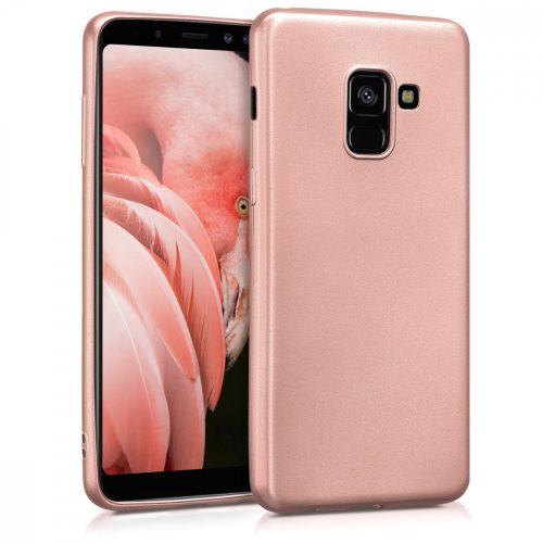 Husa Samsung Galaxy A8 (2018), Silicon, Rose Gold, 45634.31