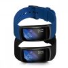 Set 2 Curele pentru Samsung Gear Fit2 / Gear Fit 2 Pro, kwmobile, Silicon, Albastru / Negru, 38830.04