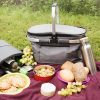 Geanta pliabila de picnic cu maner Navaris, 27 L, Izolata, Negru, 45859.22