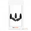 Set 5 Capace pentru valva , Kwmobile, Negru, Metal, 45929.01