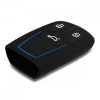 Husa Cheie Auto pentru Audi - 3 Butoane - Keyless Go, Silicon, Negru, 43623.17