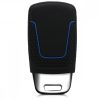 Husa Cheie Auto pentru Audi - 3 Butoane - Keyless Go, Silicon, Negru, 43623.17